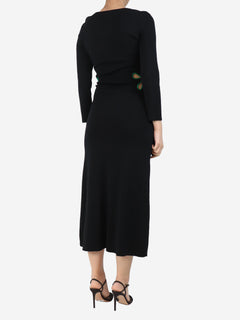 Black cutout midi dress - size UK 8 Dresses Tresse 