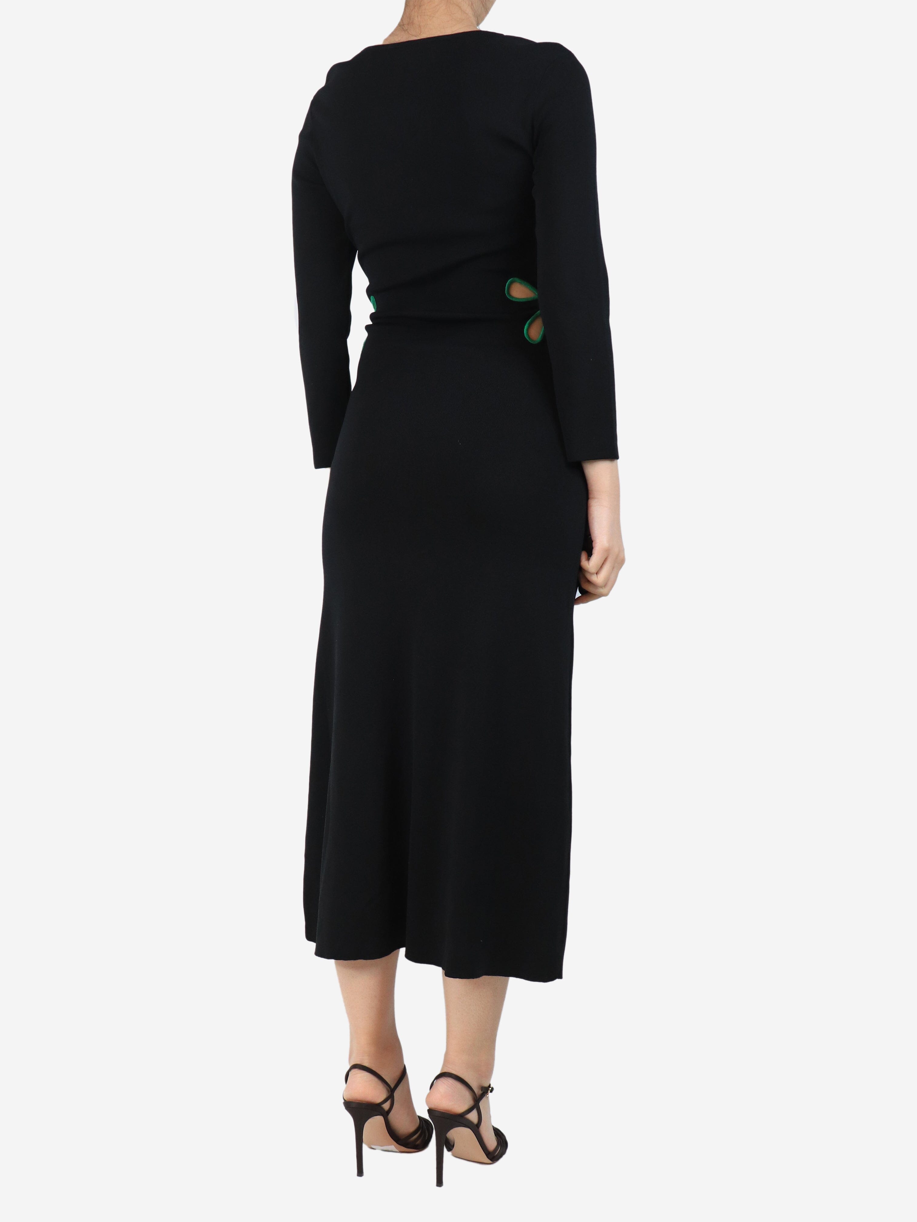 Black cutout midi dress - size UK 8 Dresses Tresse 