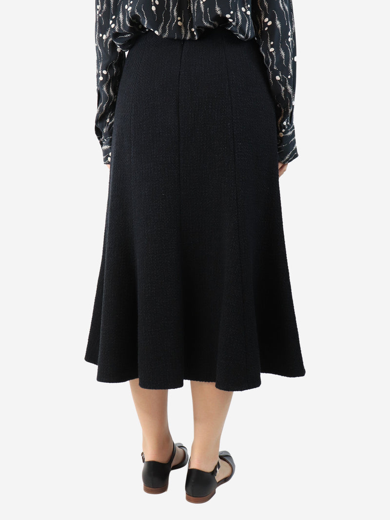 Black tweed midi skirt - size UK 14 Skirts Jason Wu 