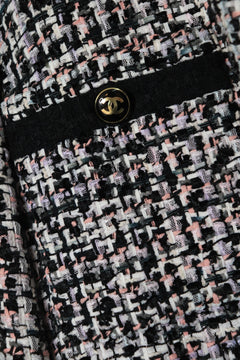 Multicolour tweed jacket - size UK 8