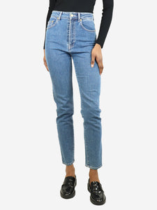 Emilia Wickstead Blue slim-leg jeans - size UK 8