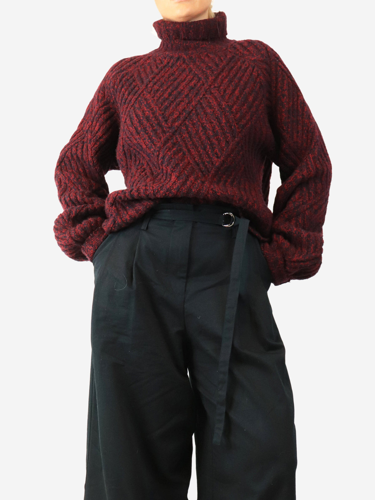 Chunky roll neck knit sweater - size S Knitwear Victoria Beckham 