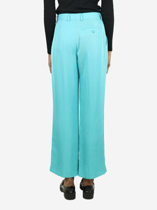 Balenciaga Turquoise straight-leg trousers - size XXS