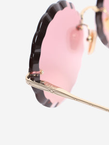 Chloe Pink Rosie flower shaped sunglasses