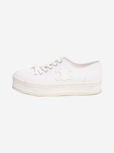 Cream canvas trainers - size EU 39 (UK 6) Flat Shoes Celine 