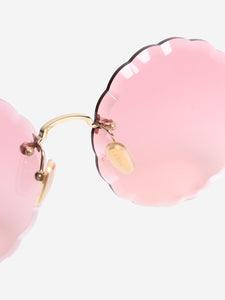 Chloe Pink Rosie flower shaped sunglasses