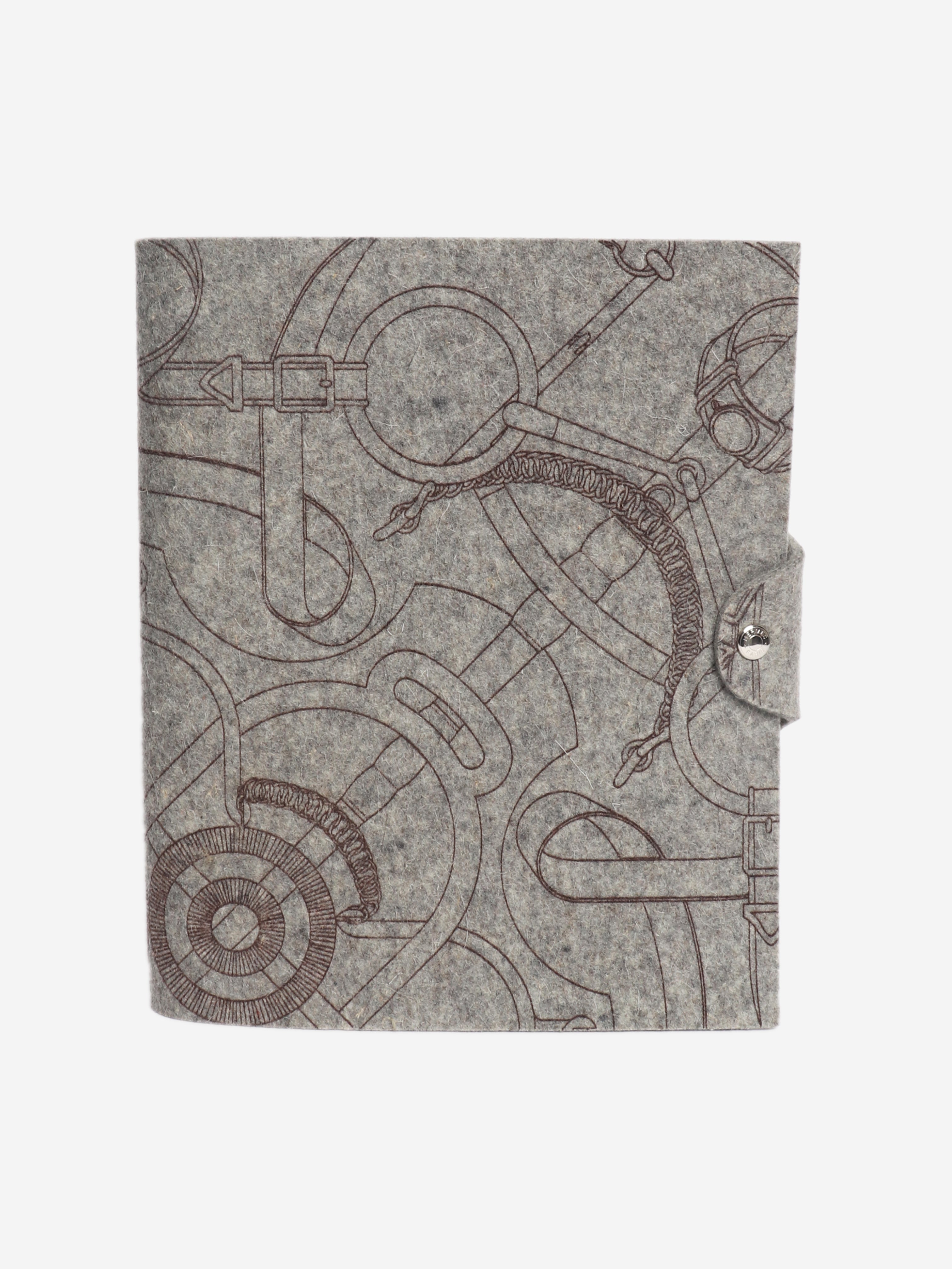 Grey Eperon d’Or felt notebook