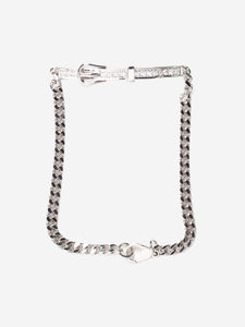 Hermes Silver Etriviere chain bracelet