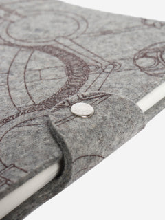 Grey Eperon d’Or felt notebook