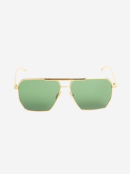 Gold aviator sunglasses product image