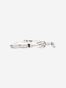 Hermes Silver Etriviere chain bracelet