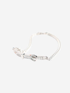 Hermes Silver Etriviere chain bracelet