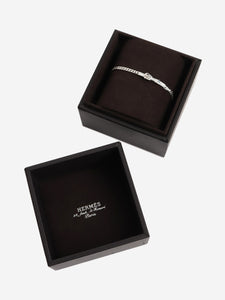 Hermes Silver Etriviere chain bracelet