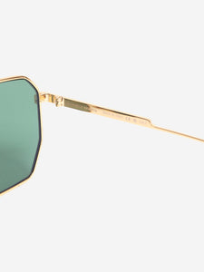 Bottega Veneta Gold aviator sunglasses