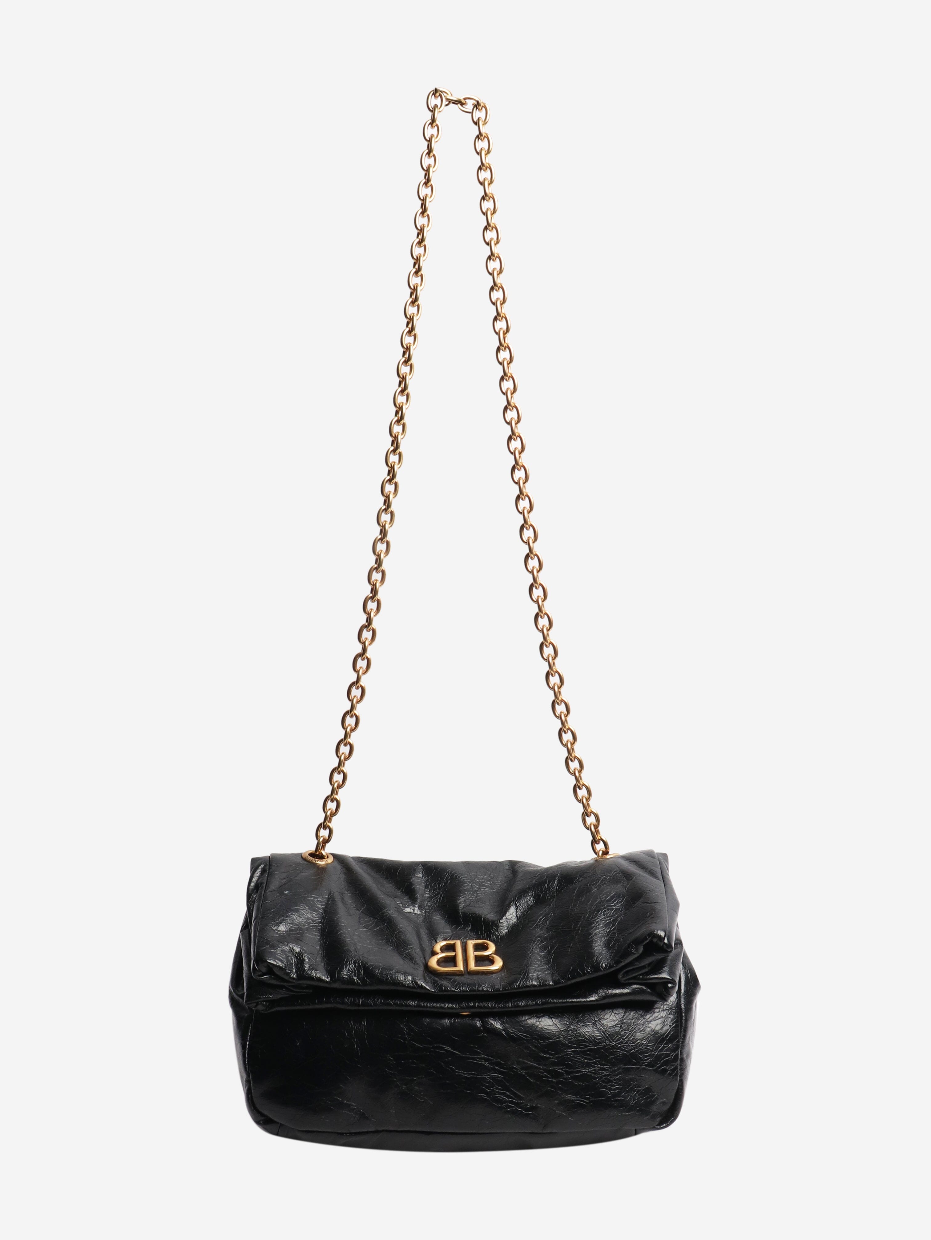Black Monaco chain-strap shoulder bag Shoulder bags Balenciaga 