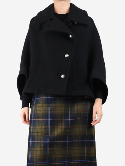 Black short sleeve coat - size UK 10 Coats & Jackets Chloe 