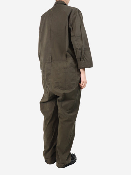 Khaki oversized jumpsuit - size L alternate image