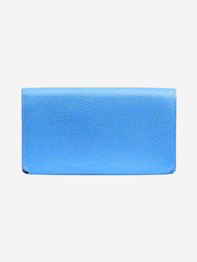 Blue 2014 bifold wallet in Clemence leather Wallets, Purses & Small Leather Goods Hermes 