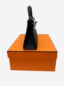 Hermes Black 2024 Kelly 25 bag in Epsom leather