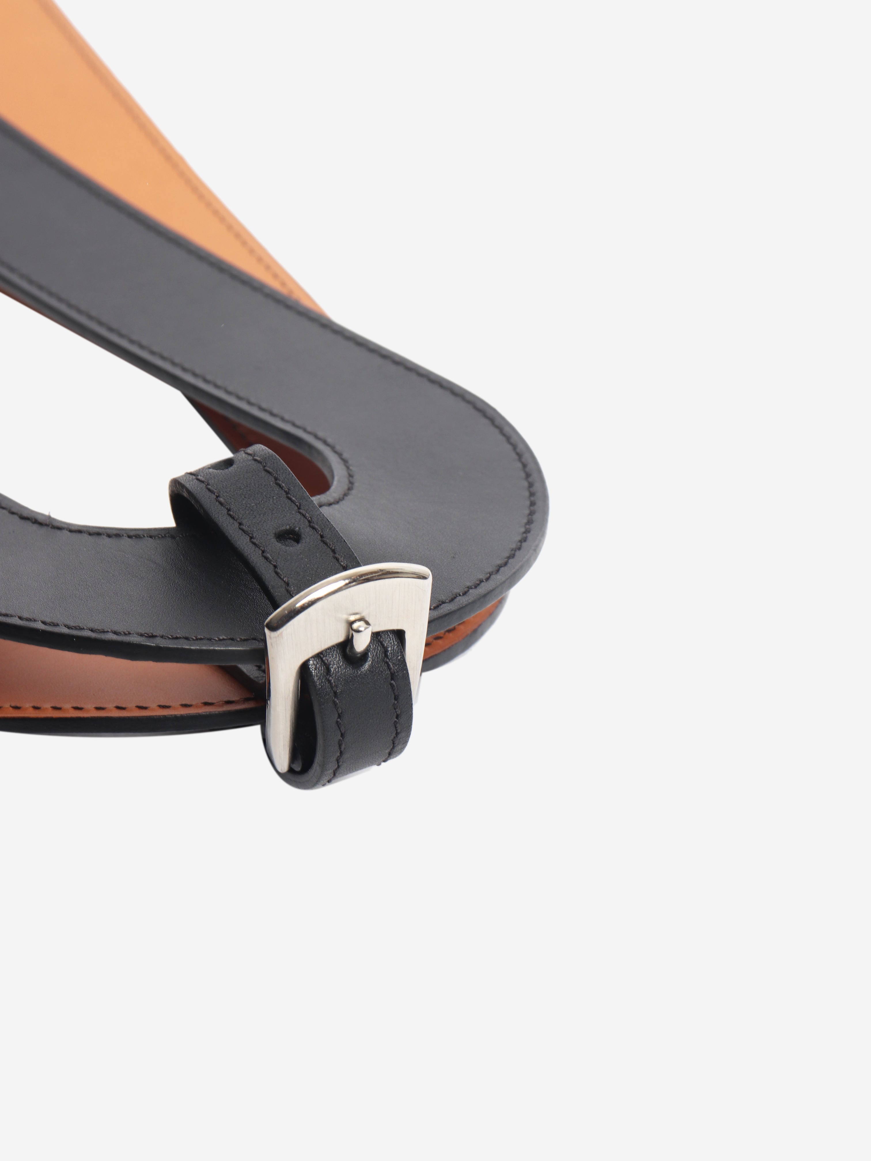 Black La Delicieuse leather corset belt