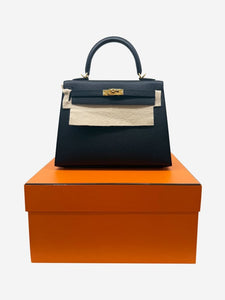 Hermes Black 2024 Kelly 20 bag in Epsom Sellier leather