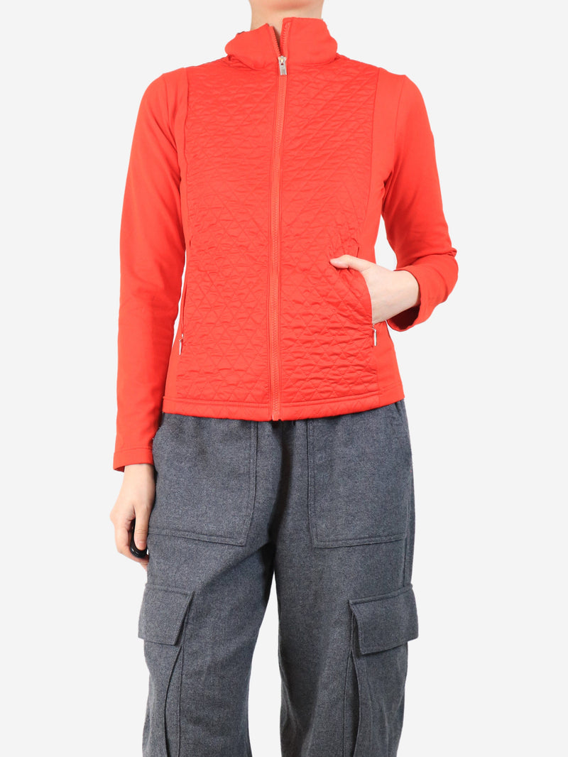 Red quilted zip-up jacket - size M Coats & Jackets Fusalp 