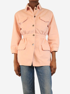 Pink denim jacket - size UK 6 Coats & Jackets Prada 