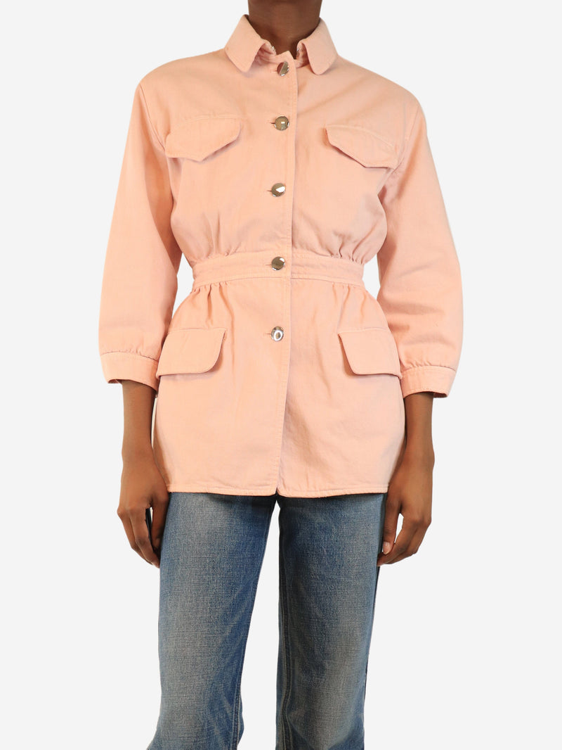 Pink denim jacket - size UK 6 Coats & Jackets Prada 