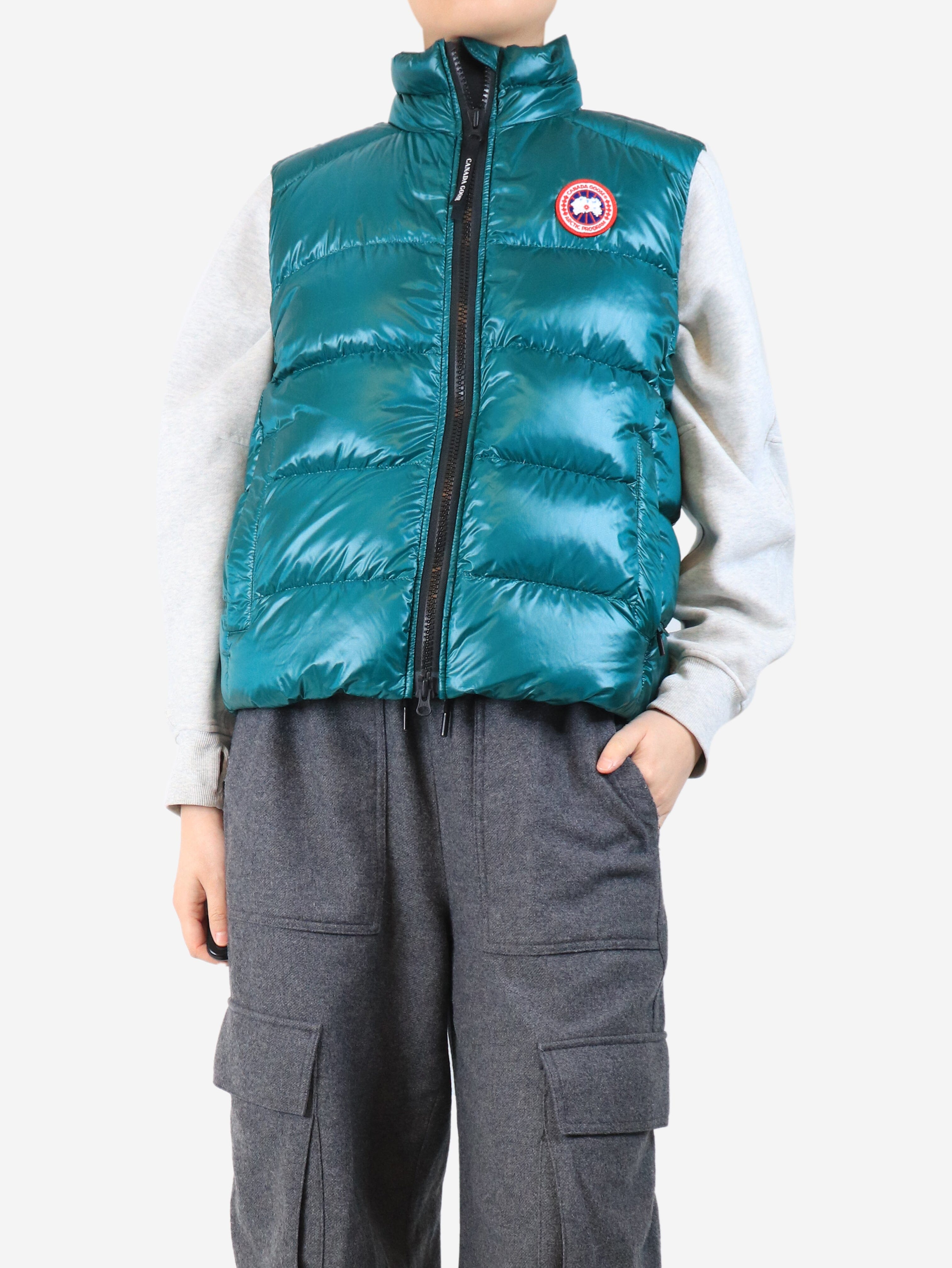 Green puffer vest - size M Coats & Jackets Canada Goose 