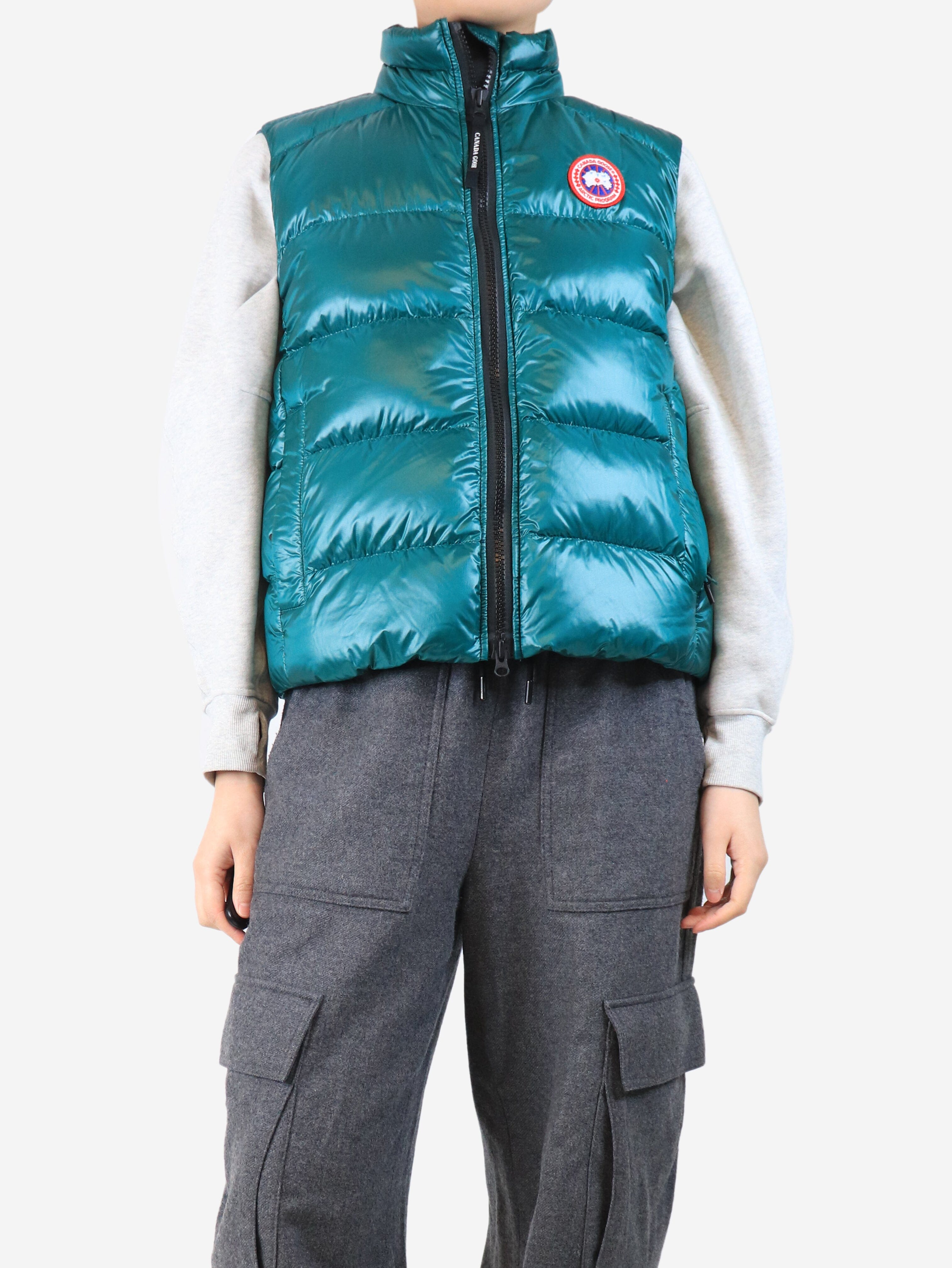 Green puffer vest - size M Coats & Jackets Canada Goose 