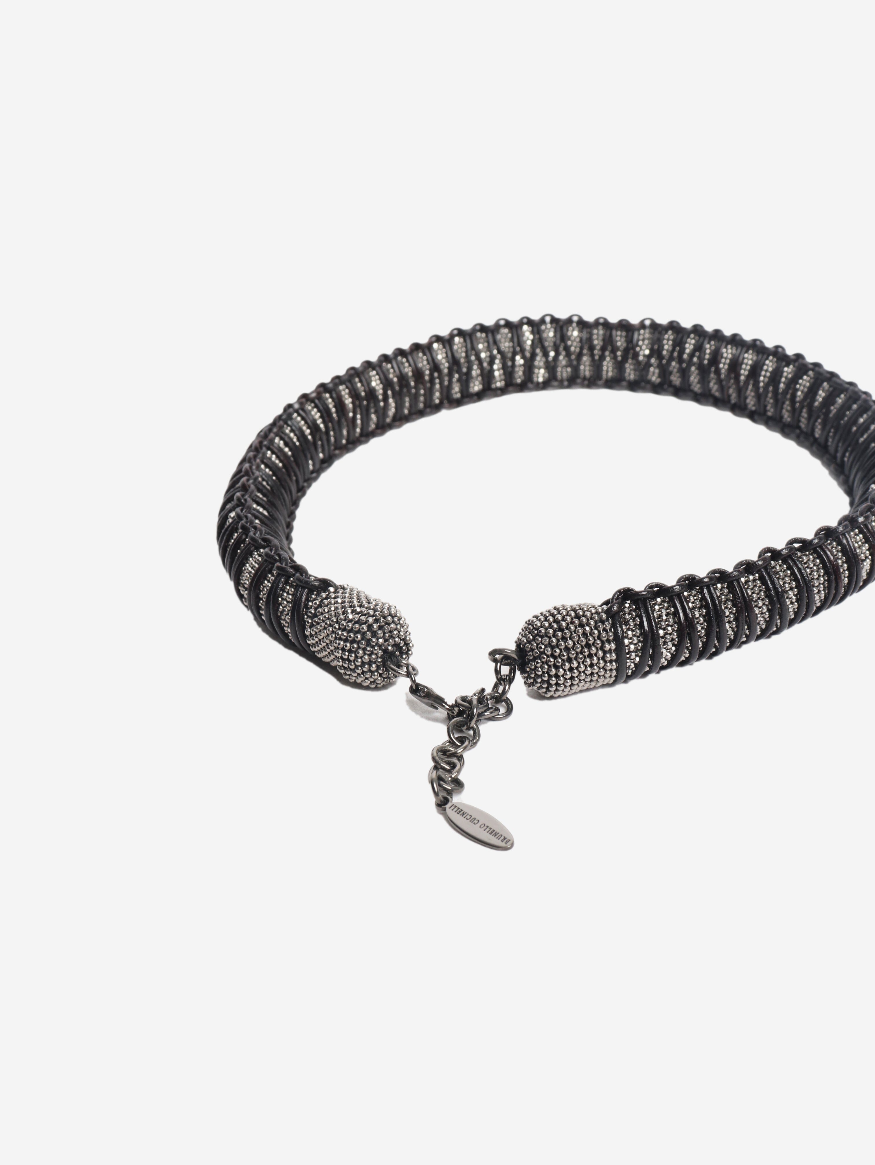 Silver metallic Monili necklace Necklaces Brunello Cucinelli 