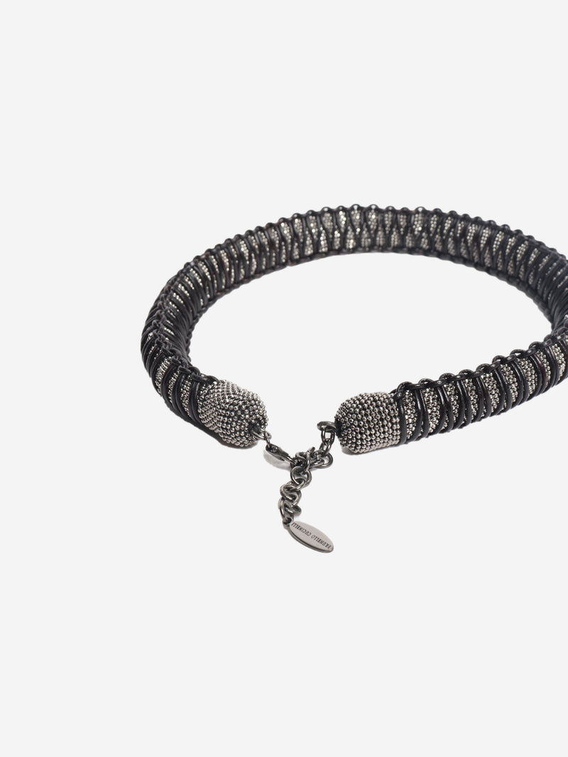 Silver metallic Monili necklace Necklaces Brunello Cucinelli 