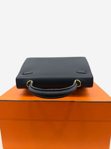 Hermes Black 2024 Kelly 25 bag in Epsom leather