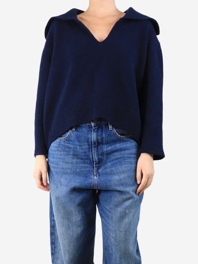 Dark blue cashmere pullover - size L Knitwear Arch4 