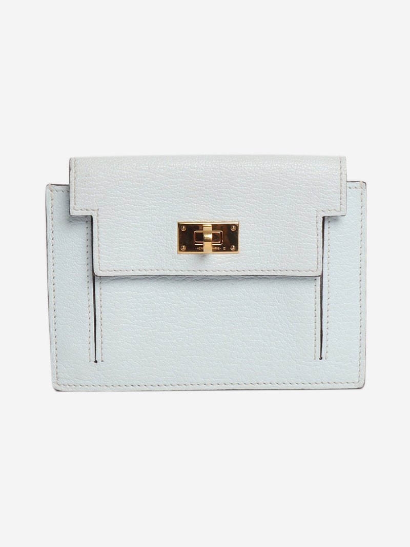 Bleu Brume Chevre Mysore Kelly Pocket Compact wallet Wallets, Purses & Small Leather Goods Hermes 