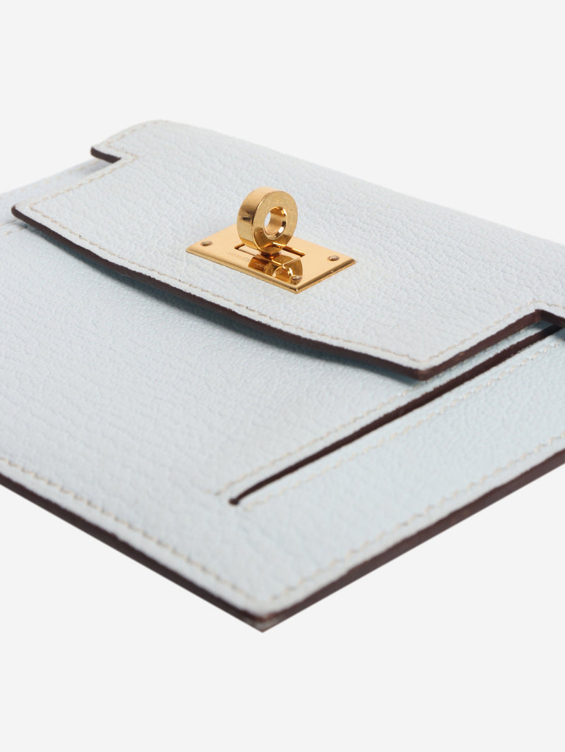 Bleu Brume Chevre Mysore Kelly Pocket Compact wallet Wallets, Purses & Small Leather Goods Hermes 
