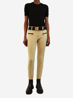 Beige ski trousers - size UK 10