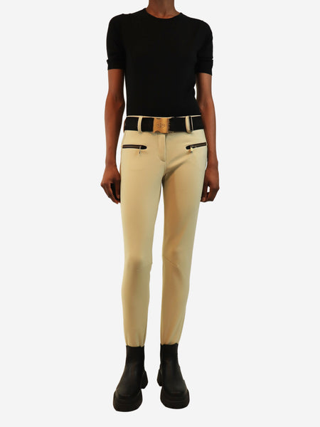 Beige ski trousers - size UK 10 alternate image