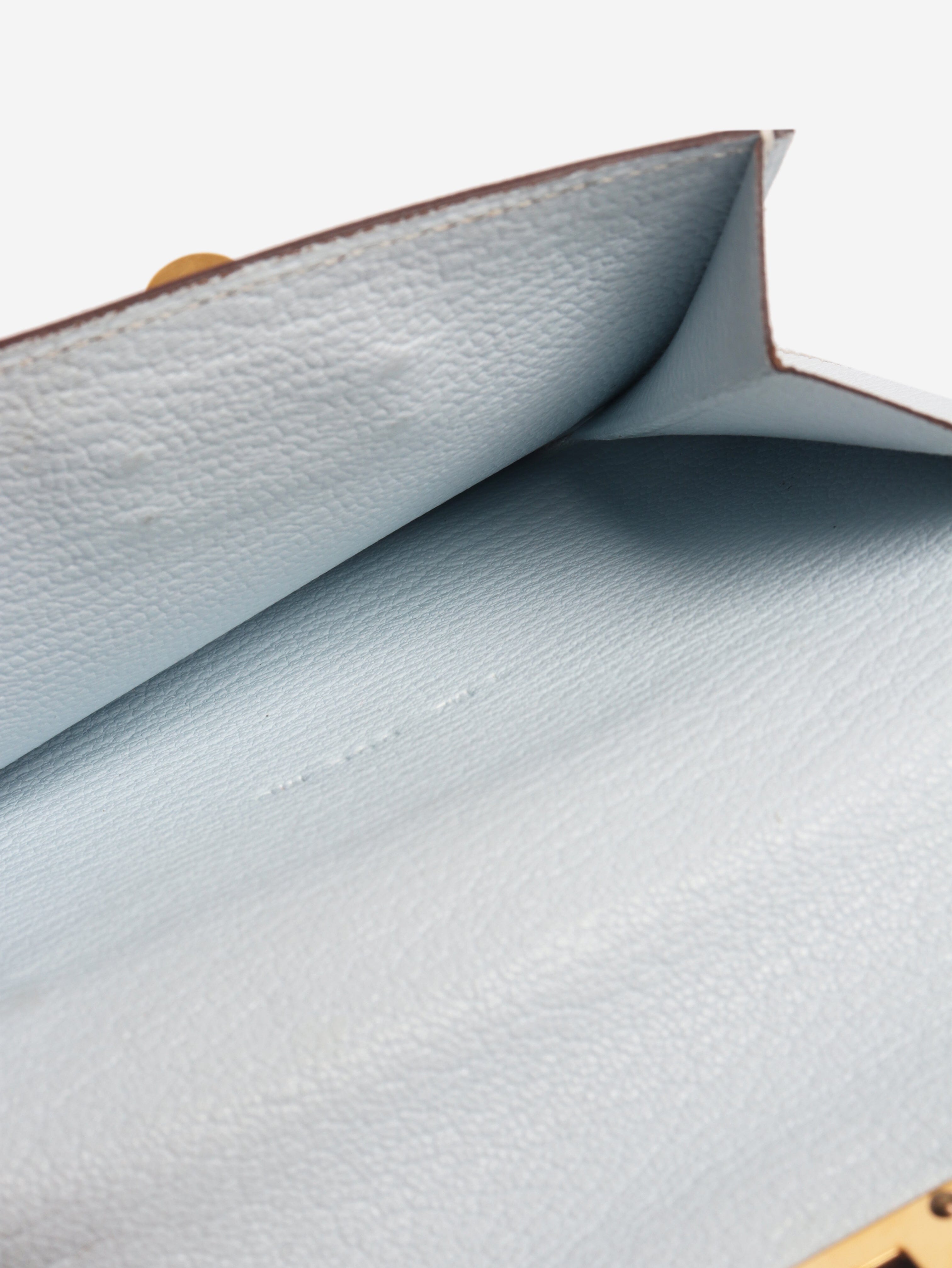 Bleu Brume Chevre Mysore Kelly Pocket Compact wallet Wallets, Purses & Small Leather Goods Hermes 