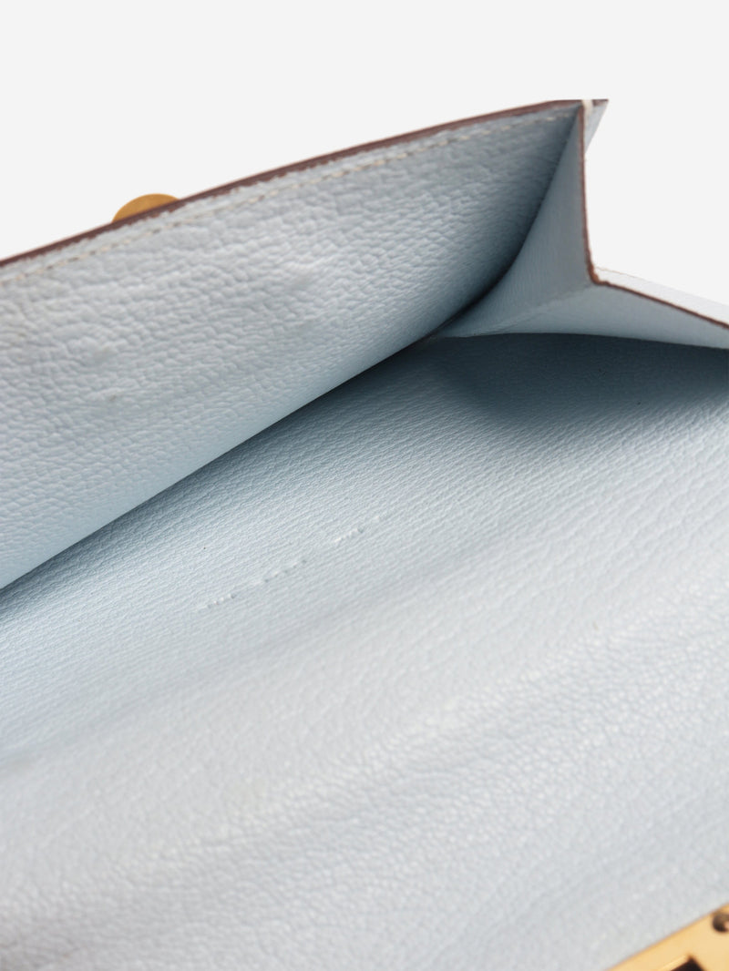 Bleu Brume Chevre Mysore Kelly Pocket Compact wallet Wallets, Purses & Small Leather Goods Hermes 