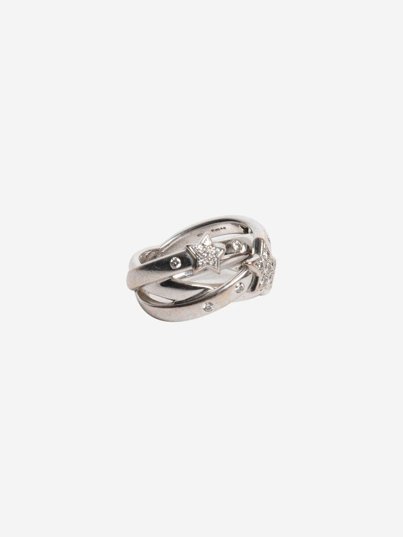Silver Comète ring Rings Chanel 