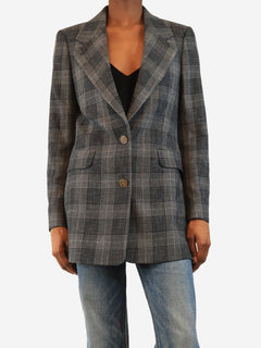 Grey check blazer - size UK 6 Coats & Jackets Acne Studios 