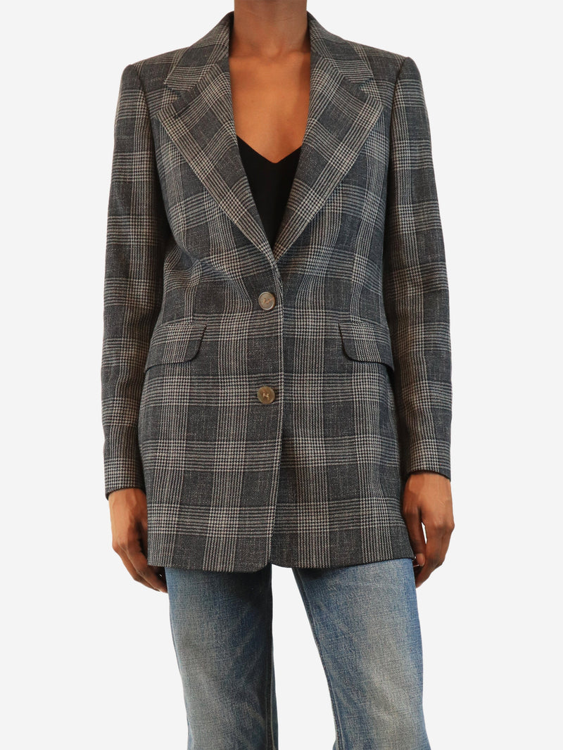 Grey check blazer - size UK 6 Coats & Jackets Acne Studios 
