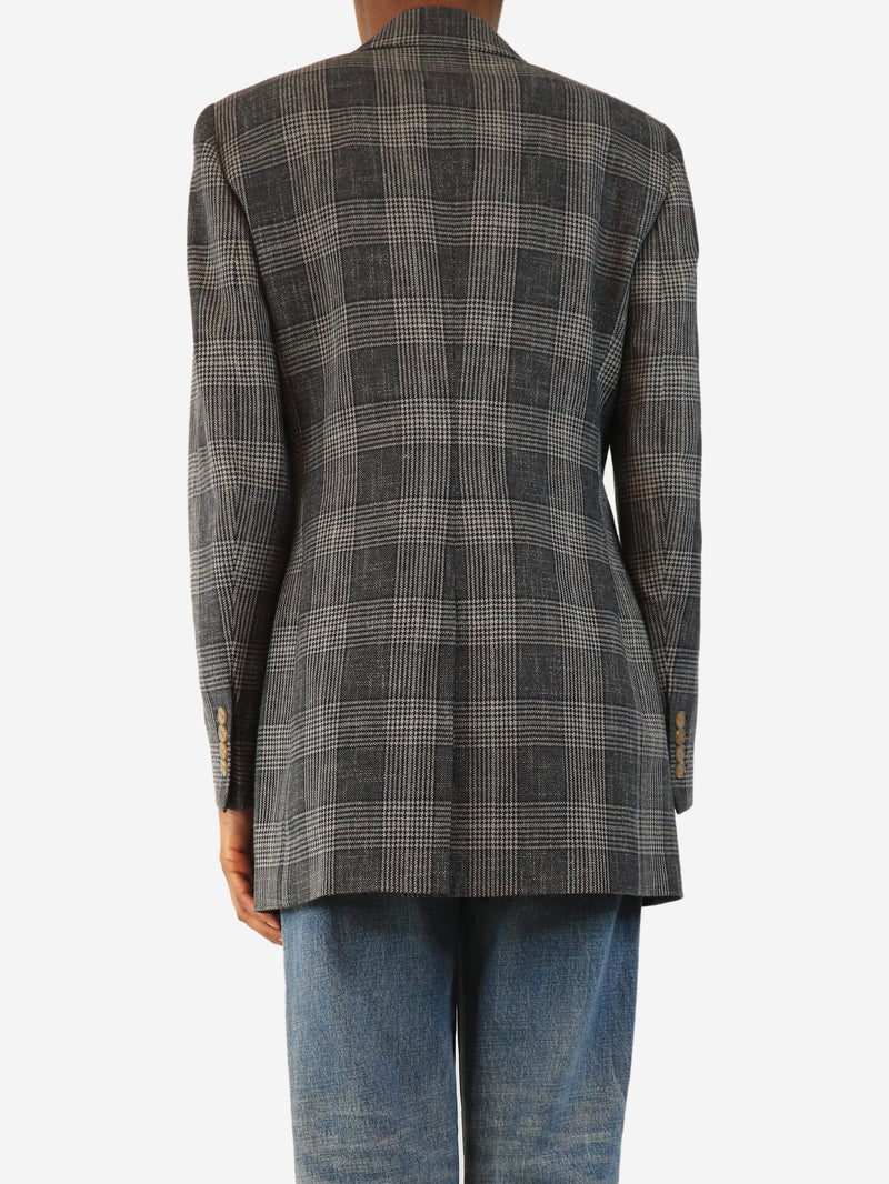Grey check blazer - size UK 6 Coats & Jackets Acne Studios 