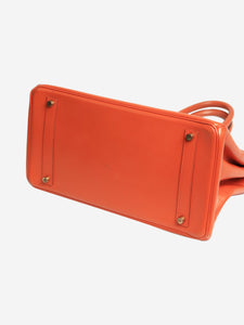 Hermes Orange vintage 1998 Birkin 35 bag in Box Calf leather