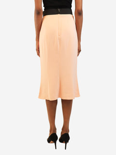 Pink crepe midi skirt - size UK 6 Skirts Dolce & Gabbana 