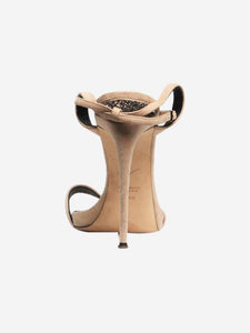Giuseppe Zanotti Neutral suede heel sandals - size EU 39.5 (UK 6.5)