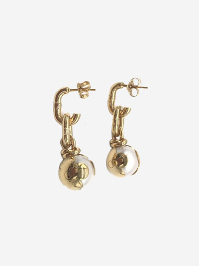 Gold Boucle de Leureille Notty pearl earrings