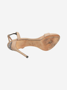 Giuseppe Zanotti Neutral suede heel sandals - size EU 39.5 (UK 6.5)