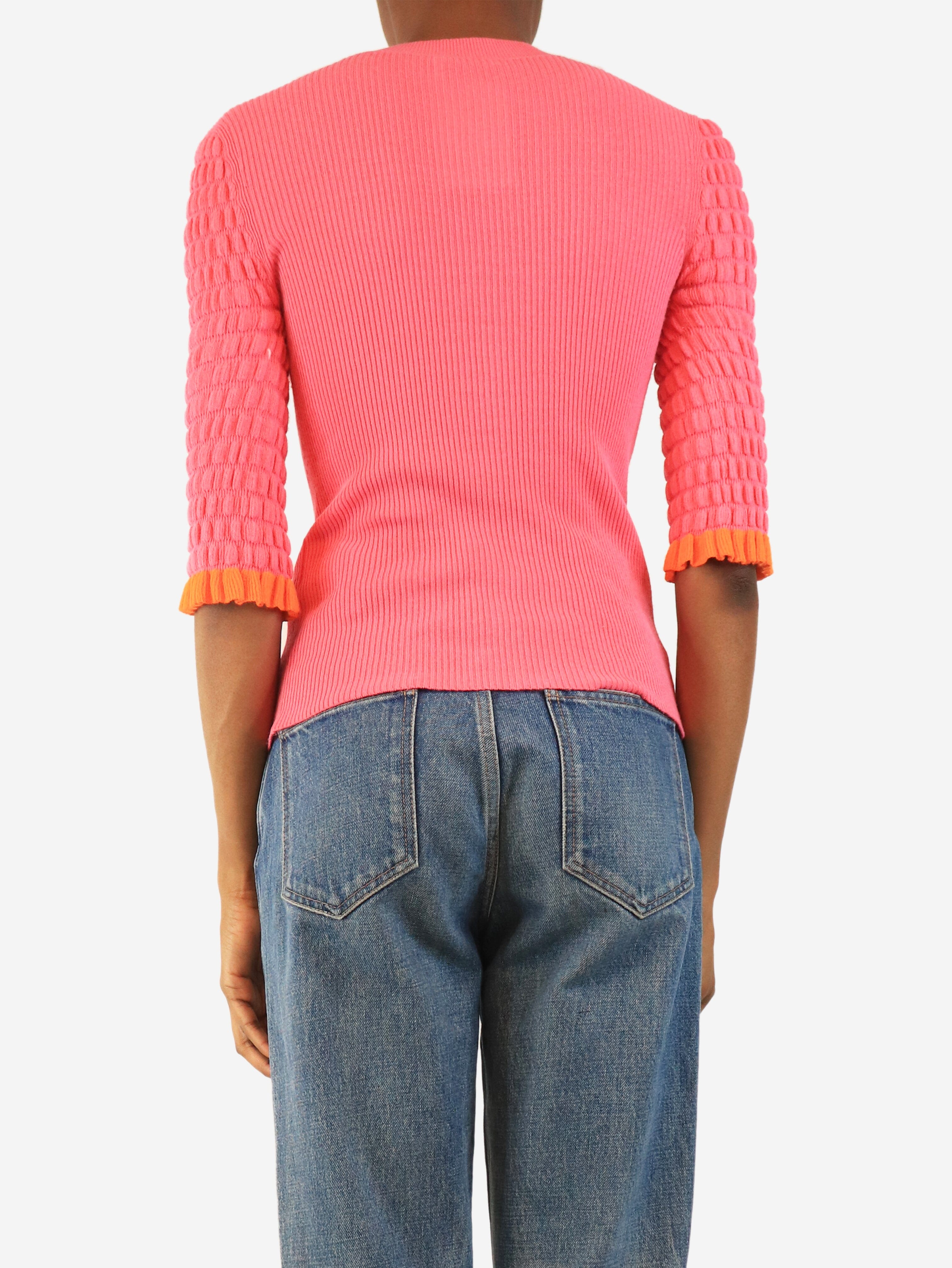 Pink knit top - size XS